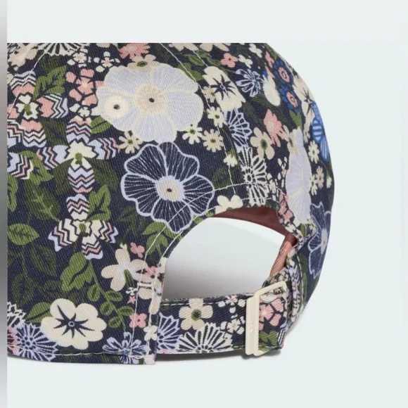 NWT GIRL’S ADIDAS X LIBERTY LONDON FLORAL BASEBALL CAP, Blue/Mauve, Limited Ed - Picture 4 of 9
